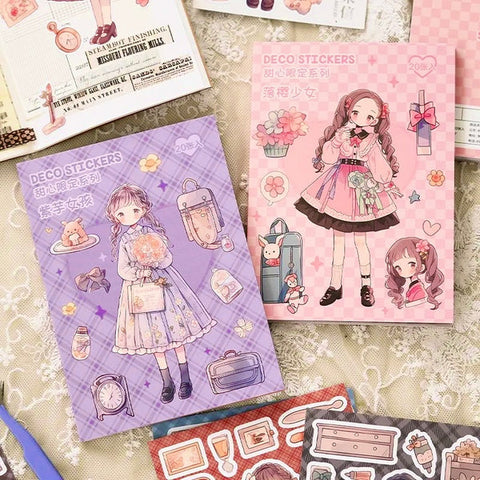 Girly Deco Stickers Book