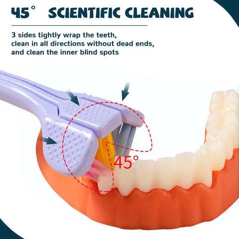 3 Sided Modern Toothbrush