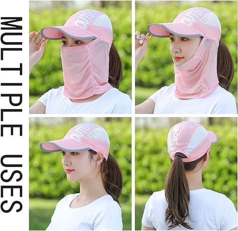 UNISEX SUN PROTECTION CAP MASK