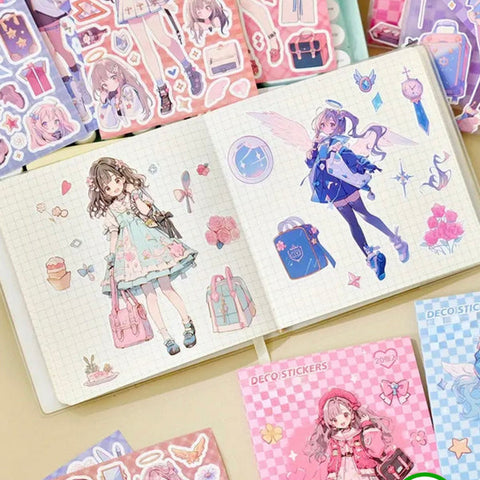 Girly Deco Stickers Book