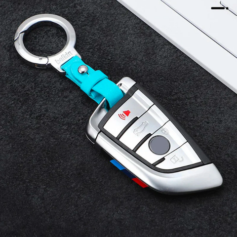 CAR KEYCHAIN HIGH END LEATHER KEYRING