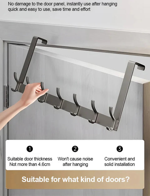 Door 7 Hooks Hanger Organizer