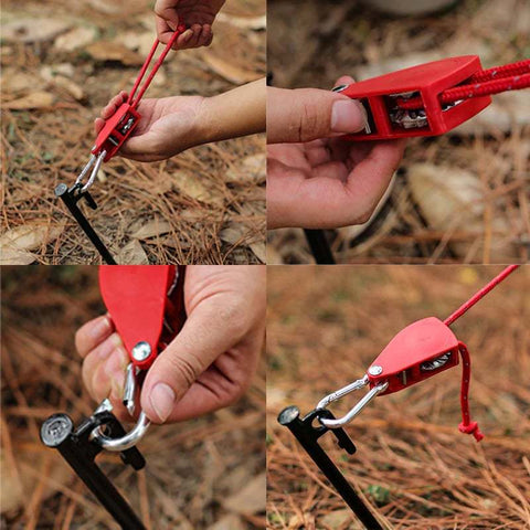 Portable Adjustable Fix Camping Rope  ( 2Meter )